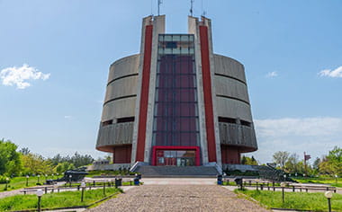 The exterior of the Pleven Panorama museum, Bulgaria The exterior of the Pleven Panorama museum, Bulgaria